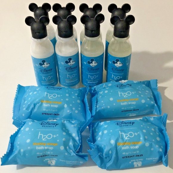 Disney World Resort H2O+ Blushing Orange Bath Soap Shampoo Conditioner Lot of 12 - Picture 1 of 12